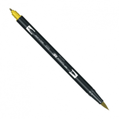 Маркер-кисть "Abt Dual Brush Pen" 025 светло-оранжевый